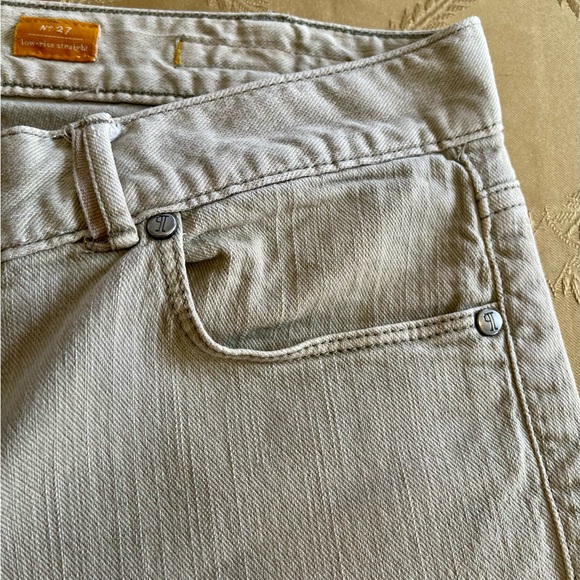 Pilcro and the Letterpress Tan Straight Leg Jeans - Picture 7 of 11